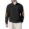 Autumn and Winter Men's New Square Grid Men's Stand Up Collar Single Breasted Casual Long Sleeved Sweatshirt