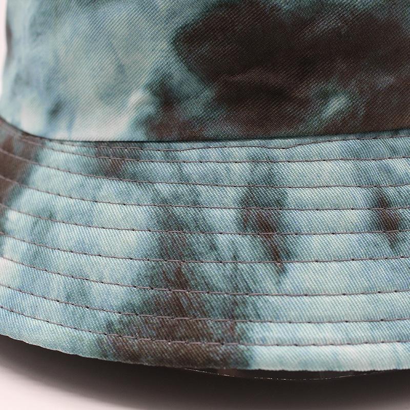 Ins DoubleSided Tie Dyed Fisherman Hat Children Spring And Summer Trendy Men Versatile Sunshade Sunscreen Street Basin Hat