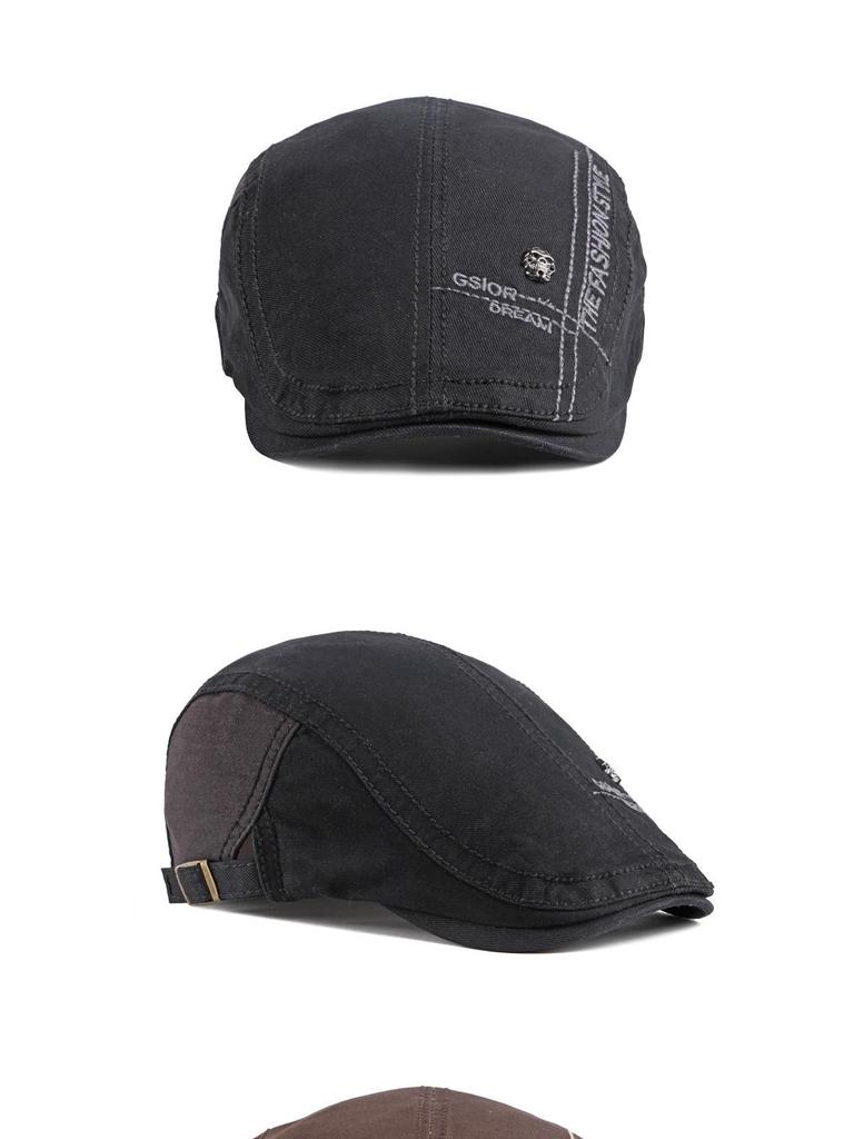 Baumwoll-Entenschnabel-Barett für Herren und Damen - Koreanische Mode Schiebermütze für Frühling/Sommer Outdoor-Reisen