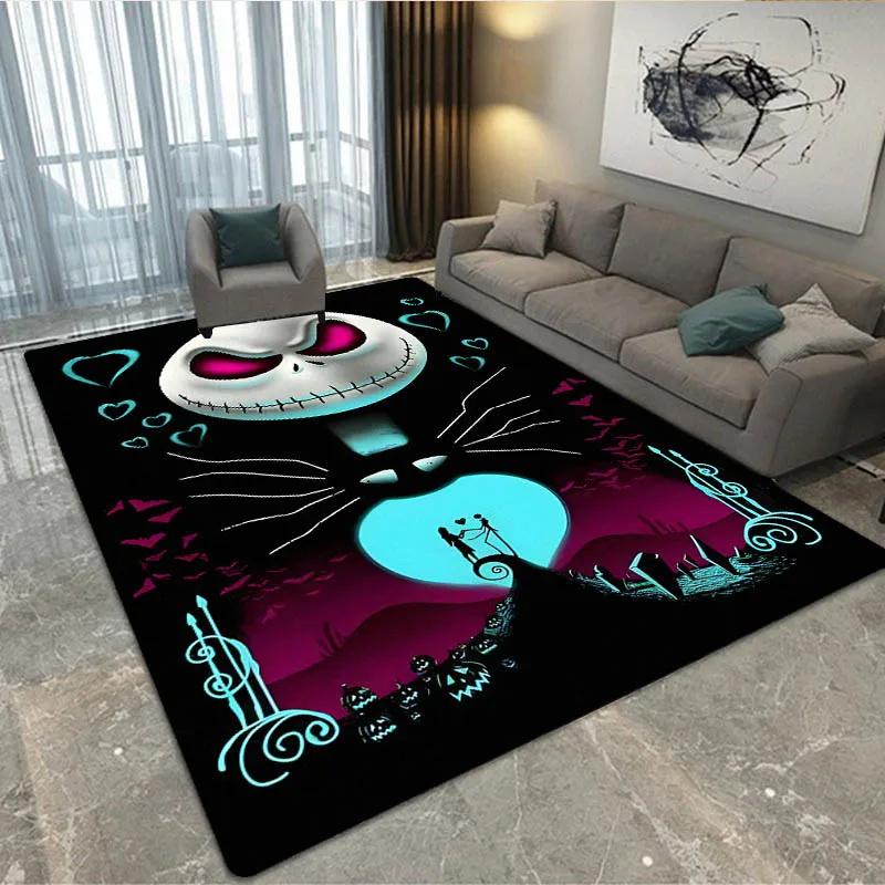 Halloween The Nightmare Before Christmas Teppich Wohnzimmer Schlafzimmer Teppich Rutschfester Teppich Zuhause Schlafzimmer Dekoration Geburtstagsgeschenk