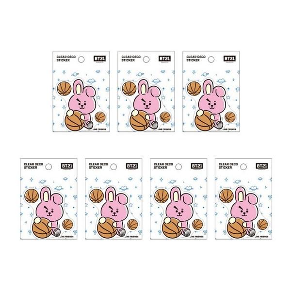 

Прозрачная декоративная наклейка Line Friends BT21, печенье, 7 шт.