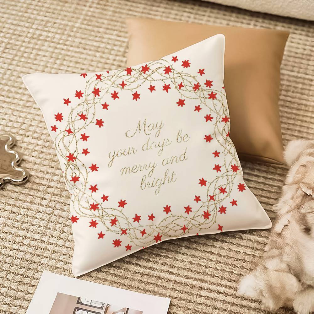 Weihnachts-Apfel Kissenbezug Hausstaubmilbenabweisend Unsichtbarer Reißverschluss Sofa Bett