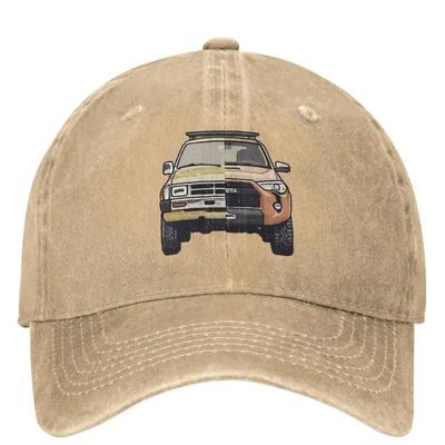 AKlassische Off Road 4Runner Land Cruiser Baseballkappe Unisex Stil Baumwolle Gewaschen Geländewagen LKW Truckerhut Verstellbar