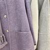 2025 Autumn/Winter Korean Style Mid-Length Double-Sided Cashmere Wool Coat with Scarf