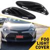 2pc Front Bumper Fog Lights Lamps Cover For 17-19 Toyota Corolla LE XLE CE EXV