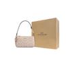 COACH Nolita Coated Canvas Shoulder Bag Small Women's Beige CY236-IMXI9