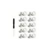 10Pcs Metal Jeans Button 17mm Adjustable Detachable Jeans Button Replacement No-Sewing Screw Button Repair Kit with Screwdriver
