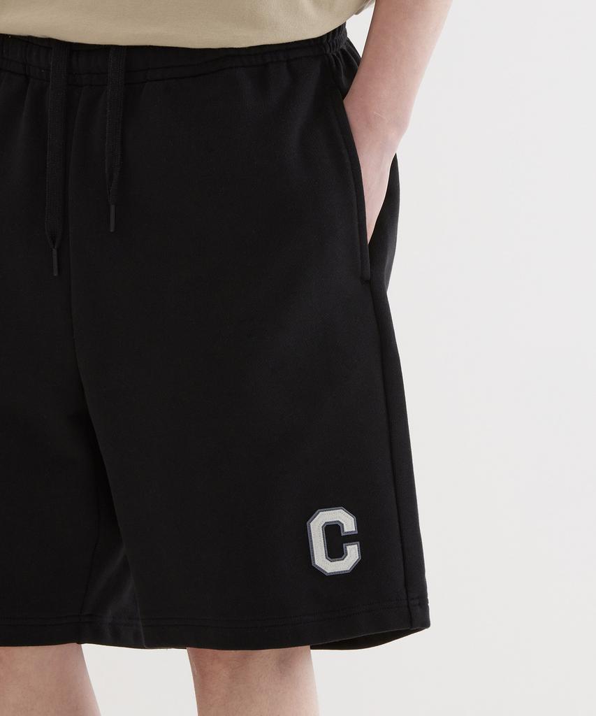 COVERNAT Regular C Logo Sweat Shorts Black