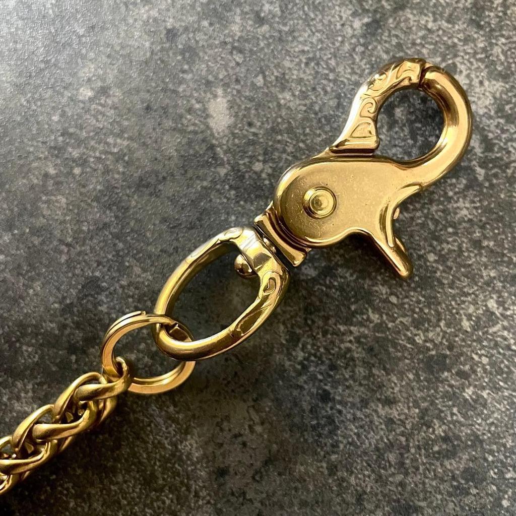 Limited price Mens Brass Keychain Key Ring Carabiner 15cm