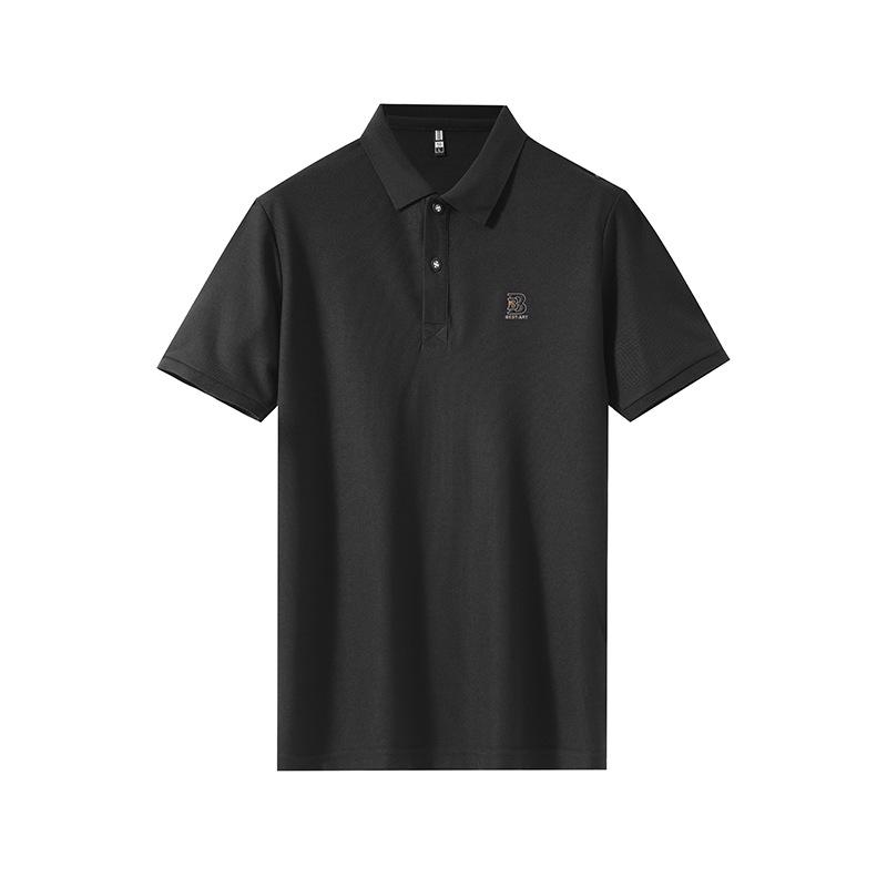 Pánské letní tričko s krátkým rukávem, jednobarevné, s polovičním rukávem, ležérní, prodyšné, s business límečkem, polokošile