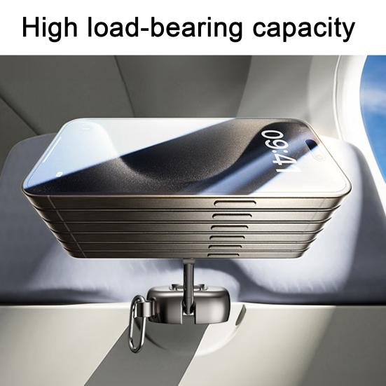 Mobile Phone Holder Adjustable 720 Degrees Angle Magnetic Airplane Travel Stand Compact Foldable Phone Mount