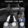Universal Car Headrest Hook Premium PU Leather Material Rear Seat Hanging Seat Hook 20KG Large Load-Bearing Hook Quality Hanger