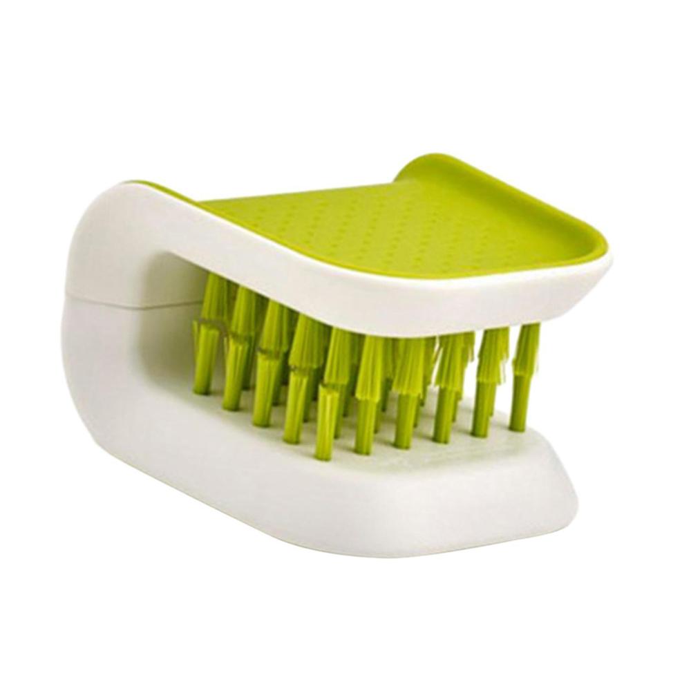 1Pc U-Shaped Double-Sided Cleaning Brush Double-Sided Cleaning Brush for Kitchen Utensils, Knives And Spoons