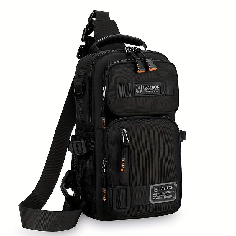 

Men s Outdoor Chest Bag, Simple and Versatile Single Shoulder Crossbody Bag, Multifunctional Large Capacity Single Shoulder Bags чёрный