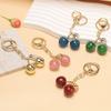 Fashion Delicious Red Cherry Breloc Summer Fruits Cireșe Pandantiv Breloc Pentru Femei Bărbați Bijuterii Geantă Accesorii Cadou