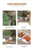Large Outdoor Stainless Steel BBQ Charcoal Grill with Folding Rack