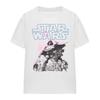 Star Wars Womens/Ladies Darth Vader Retro Poster T-Shirt