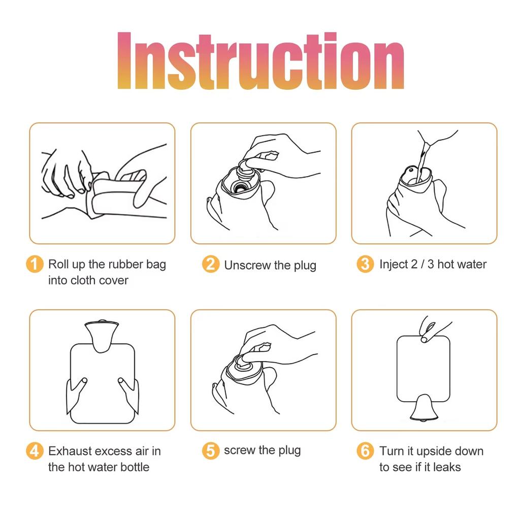 Flaschengürtel, Wärmflasche mit Bezug, Mikrowellenheizung, grob gestrickter Handtaillenwärmer aus weichem Plüsch mit hochwertigem, weichem Bezug