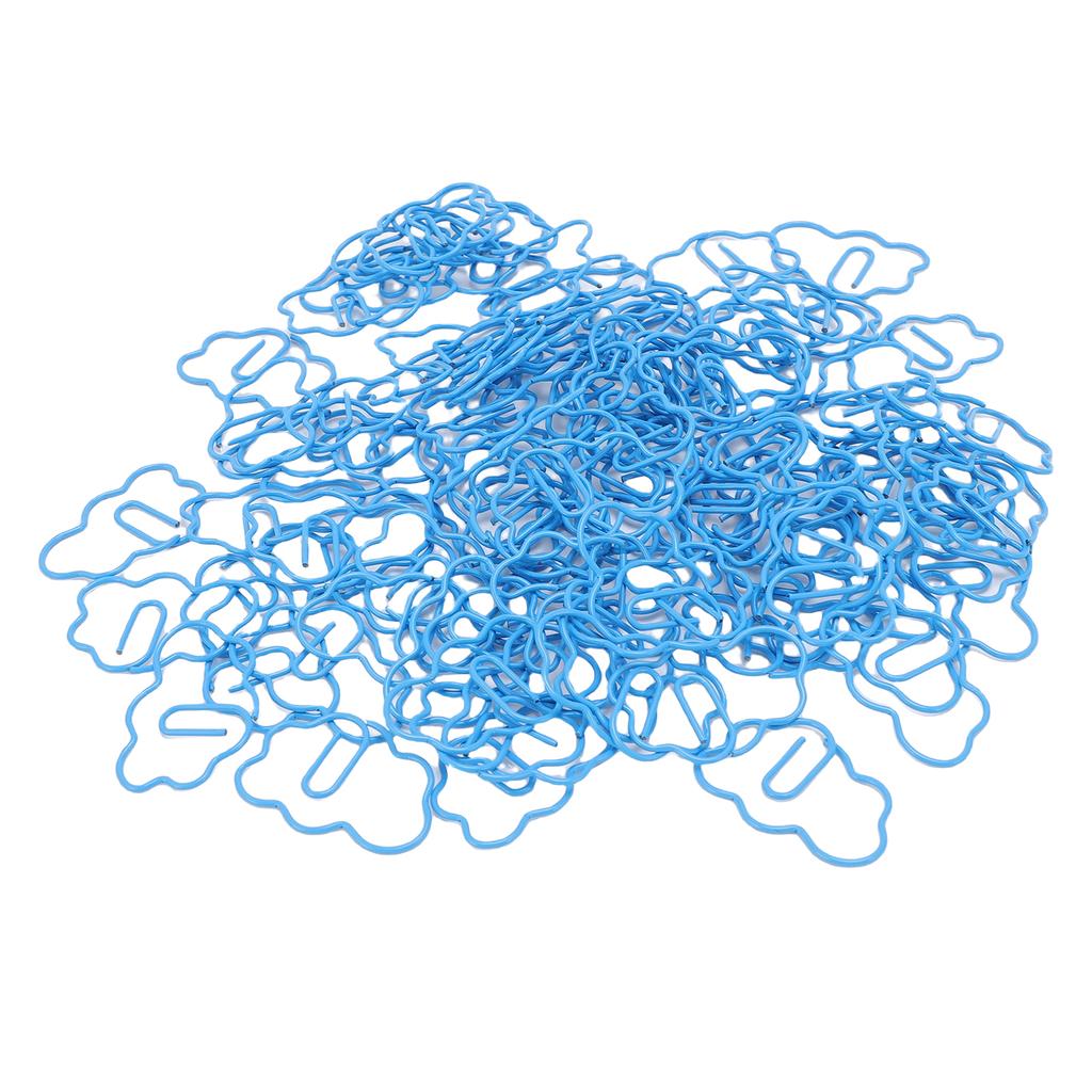 100 Pcs   Shaped Paper Clips Cute Fun Decorative Iron Bookmarks Planner Clips with Transparent Box for Study Work