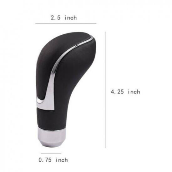 Leather Car Gear Shift Knob Shifter Lever Head For Manual Automatic Transmission