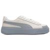 Puma Basket Platform Pearl White Blue Women 398910-04