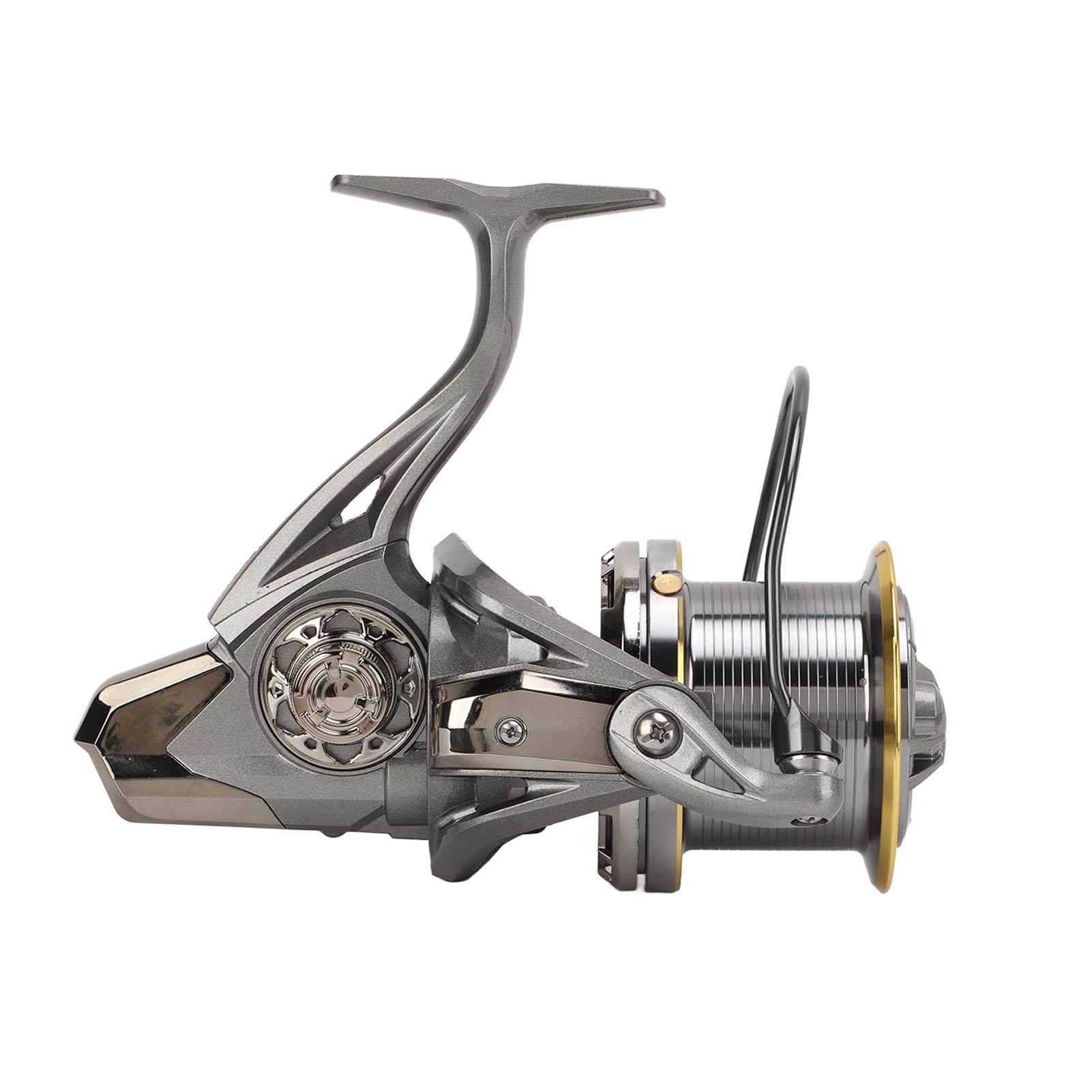 

Metal 4.8:1 Gear Ratio 17+1 Spinning Reels Saltwater Long Distant No Gap Spinning Wheel(NGK10000 )