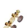 Agate Head Classical Guitar Tuning Pegs - Open-Type, Three-In-Line