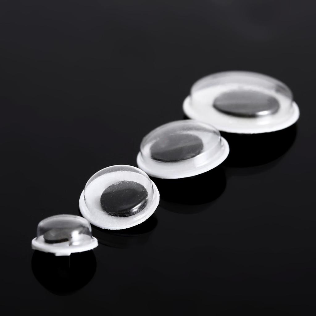 100pcs/lot Animal Eyes 8/10/12/15mm Sew-on Googly Eye Active Moving Safety Eye with Hole Doll Toy Bear Puppet Craft DIY Gift