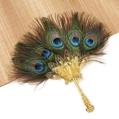 Portable Fairy Feather Fan Multistyles Photo Prop Fan New Fluffy Colorful Craft Handheld Fan