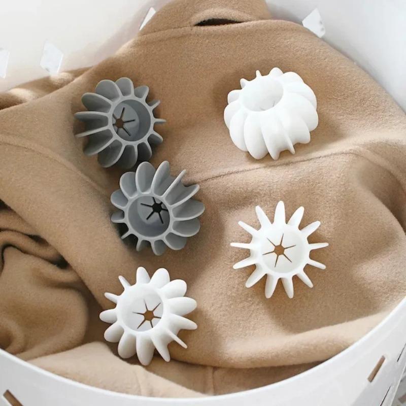 Silicone Laundry Balls Reusable Anti Binding Anti Angle Cleaning Ball Washing Machine Supplies for Cleaning and Washing Balls