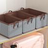 50x30x26CM Storage Box Non-Woven+PP Board Foldable Closet Organizer Bin