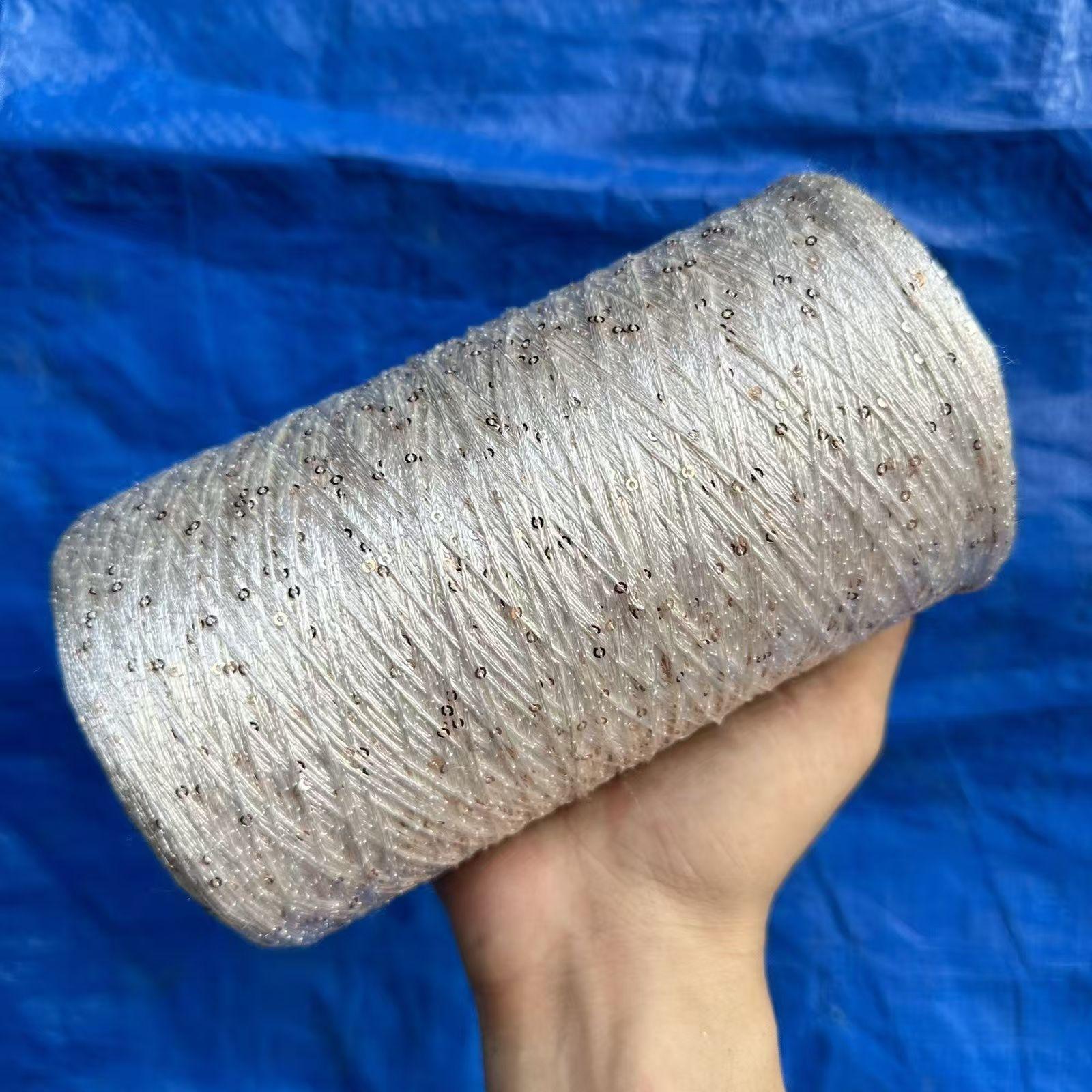 

250g Colorful Sequin Thread, Pearl Bead Yarn, Fashionable Yarn, Mixed Thread Wiring DIY Knitting&Crocheting
