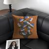 Vintage Vase Print Cushion Cover Natural Linen Organic Fabric DoubleSided Printing Sofa Home Decor Gift Pillow Case