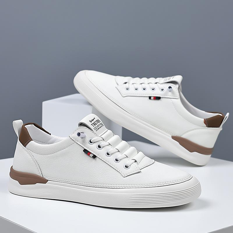 Men's Shoes, Versatile, Casual, Lightweight, Soft-Soled, Non-Slip Sneakers, Men's Breathable White Shoes, Men's Running Sneakers