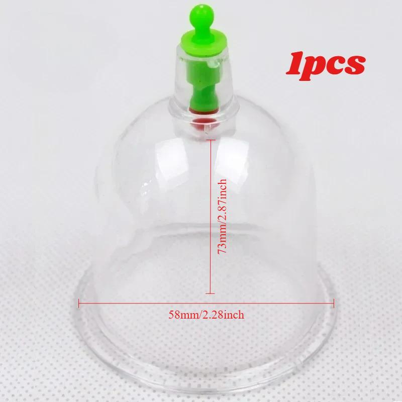 Vacuum Cupping with Pumping Gun Suction Cups Back Massage Body Cup Detox Anti Cellulite Therapy Cans Healthy Care Jars