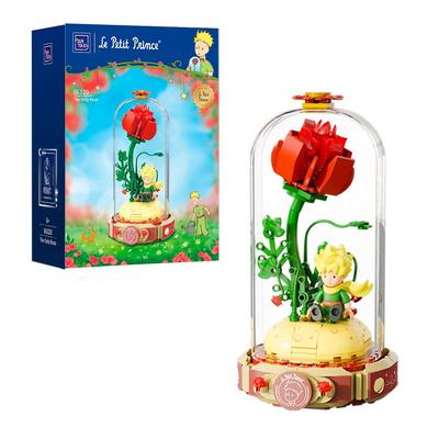 PANTASY The Little Prince Rose Flower Building Block Set - Rose Flower Model - DIY Assembly for Adults and Children - Bouquet - Home Decor Gift