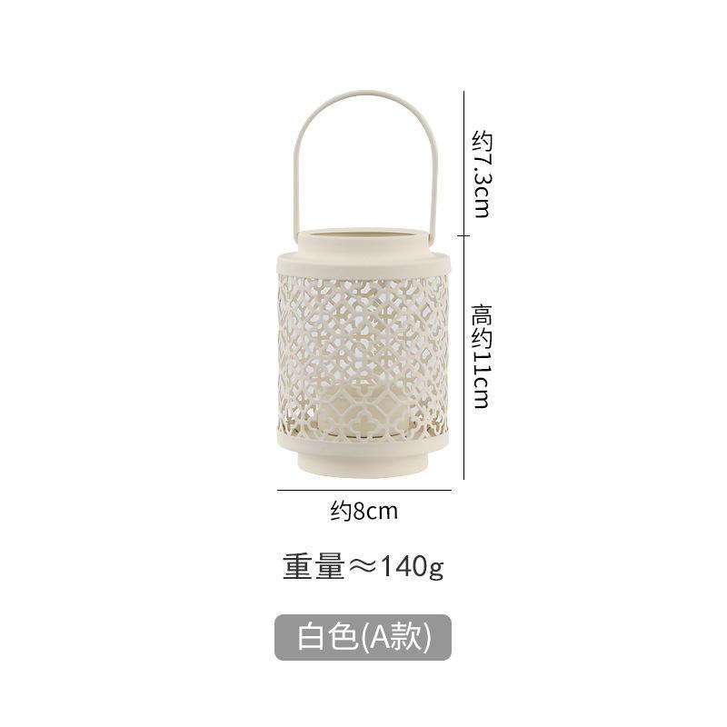 High Quality Moroccan Metal Hollow Candle Holder Lantern Hanging Candle Lantern Living Room Home Decoration Wedding Accessories