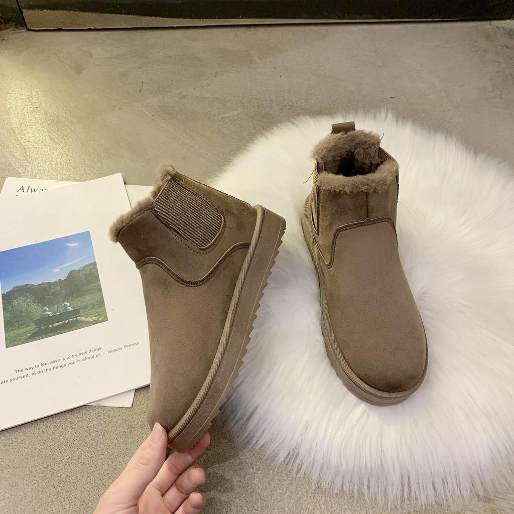 Cizme de zăpadă noi clasice cu puf îngroșat Cizme de zăpadă confortabile și calde pentru femei, pantofi de iarnă pentru femei