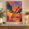 Charizard Custom Name Diamond Painting Personalized 5D Full Drill DIY Diamond Art Home Decor