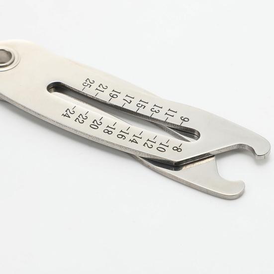 1/2Pcs Portable Thread Size Checker Heavy Duty Stainless Steel Screw Nut Bolt Size Identifier Gauge Quick Manual Measurement Tool