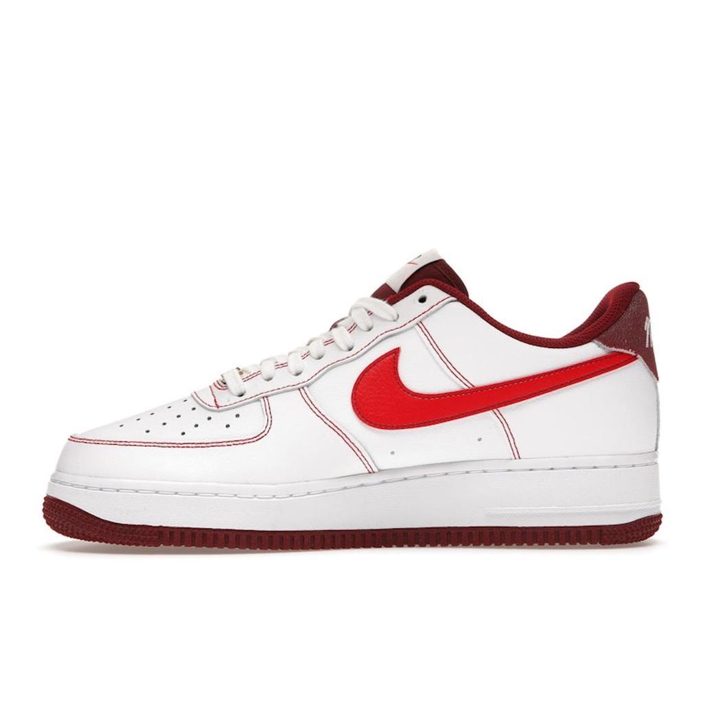 Nike Air Force 1 07 White University Red Men Sneakers Team-Red Sail DA8478-101