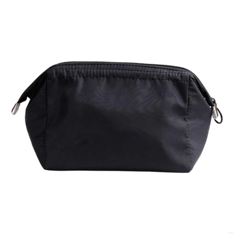 Multi Pocket Makeup Storage Bag Waterproof Travel Cosmetic Case Polyester Fabric Neutral Palette J0MC
