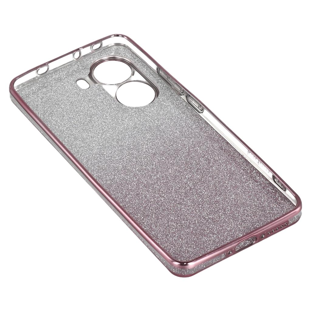 KADEM For Xiaomi Poco X7 Pro 5G Case Ring Kickstand TPU Flowers Phone Cover Gradient Glitter