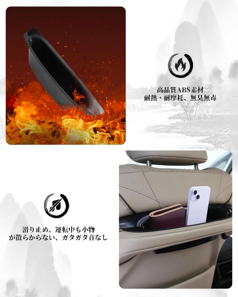 Ruiya Seatback Handle Storage Seat Handle and Console Trays of for the New Toyota Lexus LM500h TAWH15W Version ABS Quiet Interior Custom Parts for the