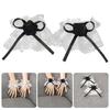 Elegant Ribbon Lace Wrist Cuff False Sleeves Bowknot Jabot Costume Accessory Ribbon Ruffled Brim Crosses Wristband
