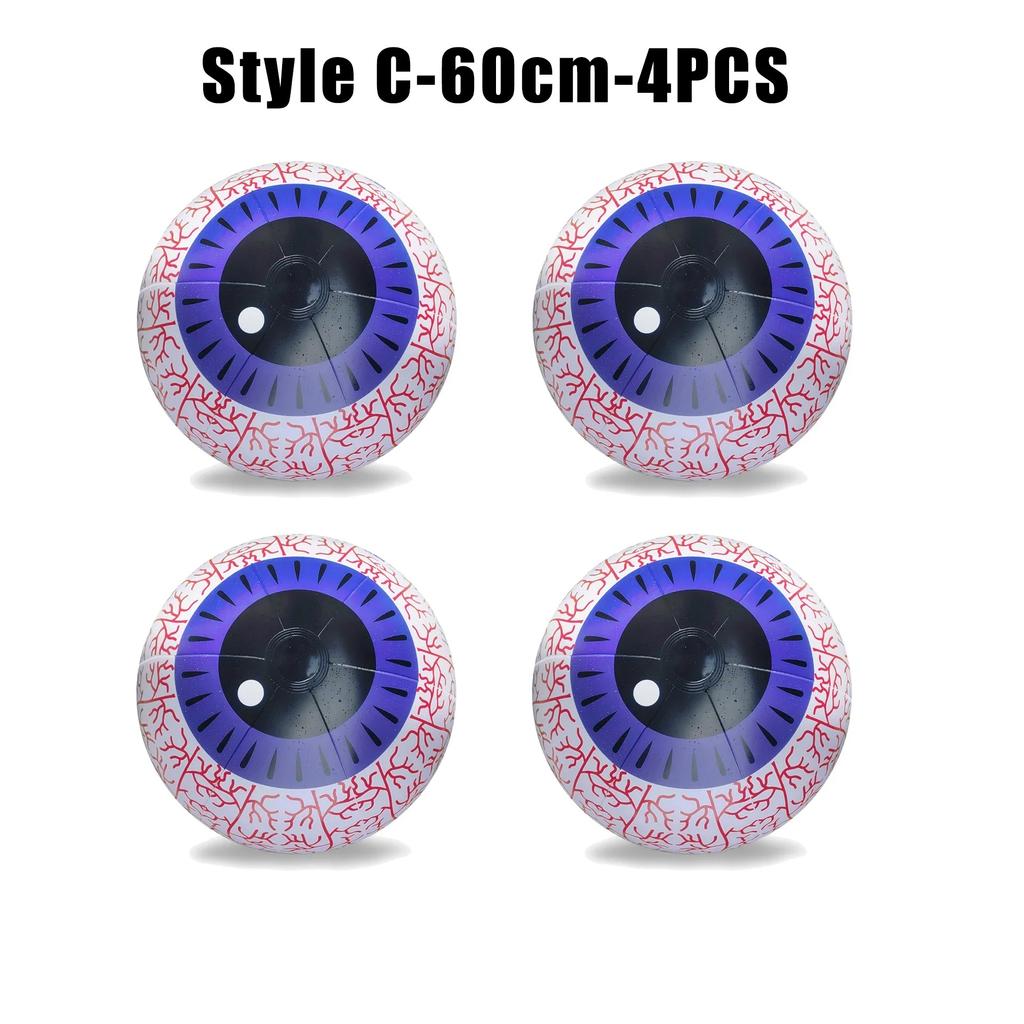 Giant Inflatable Eye Balls Halloween Decorations LED Light Up Bloodcharge Eyeballs Decor for Scary Tree Ornaments Party Decor