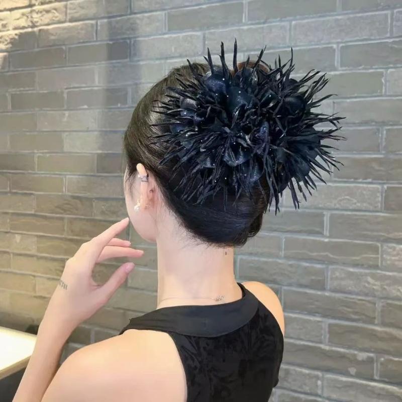 Retro Flower Claw Clips Elegant Geometric Bow Hair Clip Crab Hairgrisp for Women Party Hair Accessories Headdress Jewelry Gifts