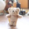 Teddy Bear Plush Keychain Pp Cotton Filled Bag Decor  Kids Gift Animal Stuffed