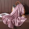 Large Size Silkly Stain Scarf Women Plain Foulard Femme Luxury Hijab Long Bandana Evening Party Dress Shawls and Wraps