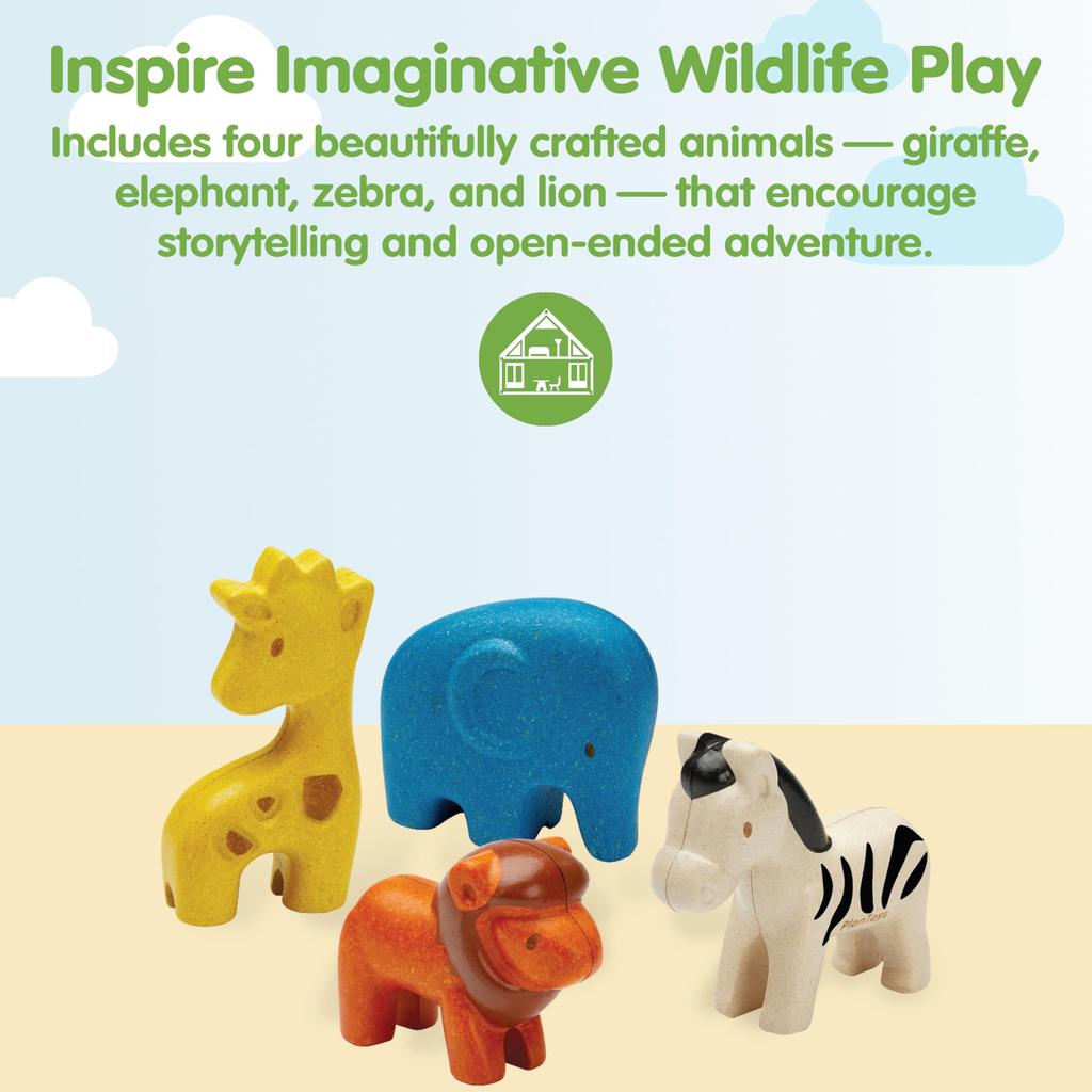 PLANTOYS JAPAN Wild Animal Set 6128